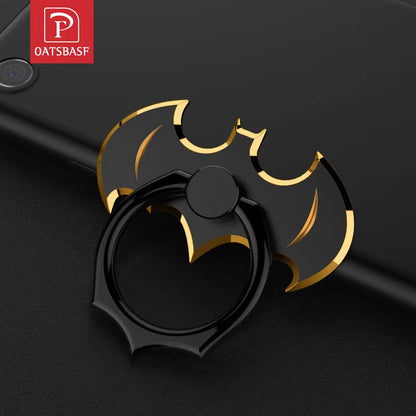 Oatsbasf Bat Finger Ring Phone Holder 360 Rotate Desktop Mount Mobile Phone Stand Cell Metal Holder for Iphone Xiaomi All Phone